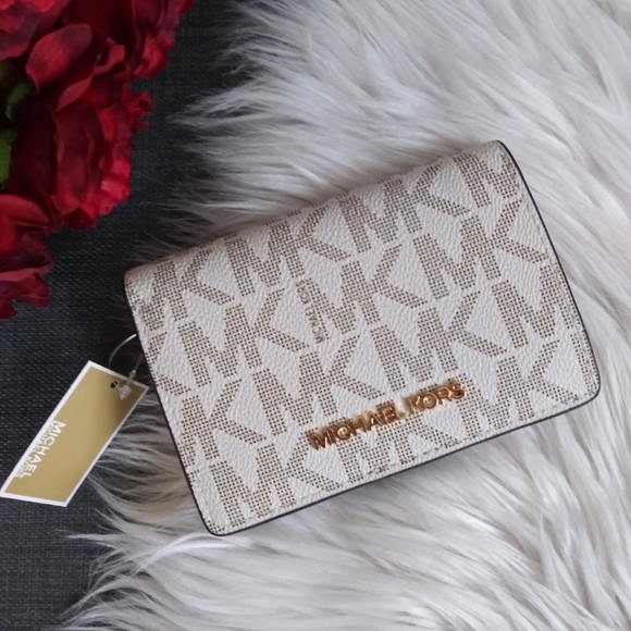 NWT MICHAEL KORS LEATHER MEDIUM SLIM WALLET CASE ORGANIZER - Picture 9 of 9